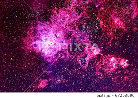 Beautiful colored nebula in space. Elements of Beautiful colored nebula in space. Elements of 67263690