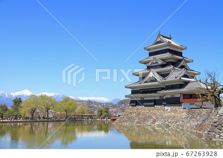 春の国宝松本城 春の国宝松本城 67263928