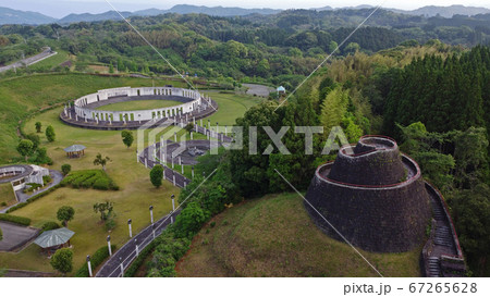 鬼の城公園の空撮「公園全景」 鬼の城公園の空撮「公園全景」 67265628