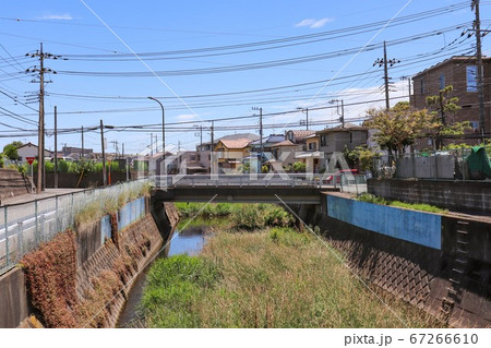 鳩川と西之根橋（神奈川県相模原市） 67266610