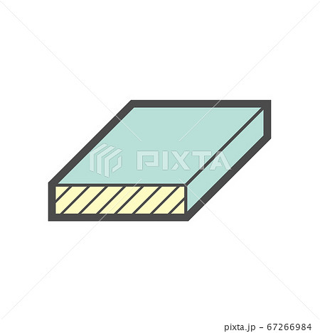 Wood material and sawmill industry vector icon 67266984