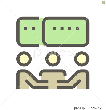 Meeting vector icon design for business training 67267470