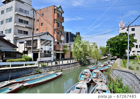 柳川市 掘割のある風景 柳川市 掘割のある風景 67267485