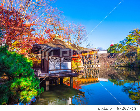 和歌山城の紅葉渓庭園と鳶魚閣 67267758