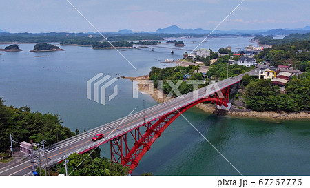天草五橋の空撮 67267776
