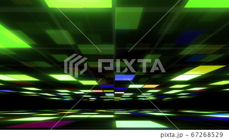 ディスコ ダンスフロア ルーム スペース 四角 パネル 抽象的 3d イラスト 背景 バックのイラスト素材 67268529 Pixta