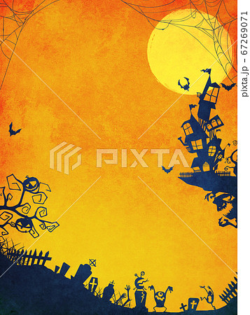 Background illustration for Halloween - Stock Illustration [67269071] -  PIXTA