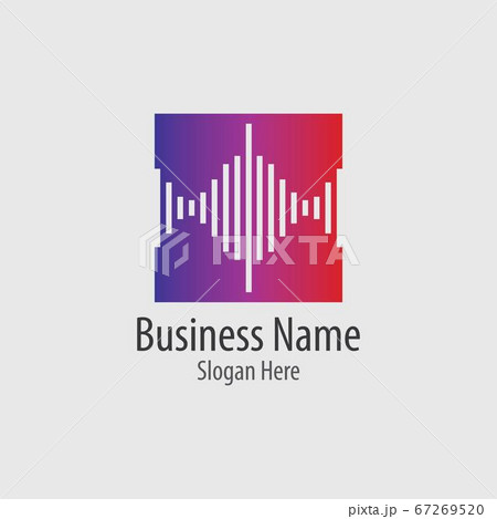 Sound waves vector illustration 67269520