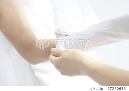 手袋をする花嫁 手袋をする花嫁 67270636