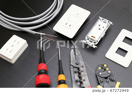 電気工事イメージ 電気工事用工具 器具 材料 電気工事イメージ 電気工事用工具 器具 材料 67272949