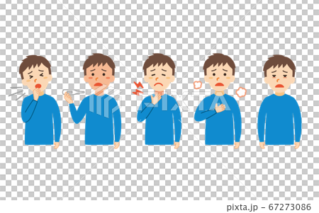 Young man sick 1 new coronavirus symptom transparent background Young man sick 1 new coronavirus symptom transparent background 67273086
