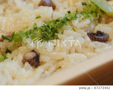 お弁当の蛸と生姜ご飯　蛸ご飯弁当 67273402