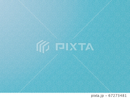 和風文様　大きな鮫小紋【浅葱色】 67273481