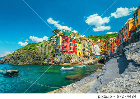 Riomaggiore touristic village, Cinque Terre, Liguria, Italy, Europe Riomaggiore touristic village, Cinque Terre, Liguria, Italy, Europe 67274434