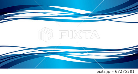 滑らかな曲線の背景 濃青のイラスト素材