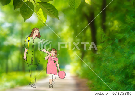公園 散歩 背景 67275880