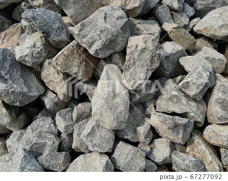 Abstract stones in construction Used in slope 67277092