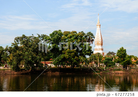 Wat Phra That Phanom, most sacred temple of Nakhon Phanom. Thailand Wat Phra That Phanom, most sacred temple of Nakhon Phanom. Thailand 67277258