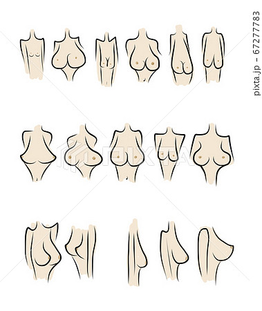 Female breast sketch for your design - Stock Illustration
