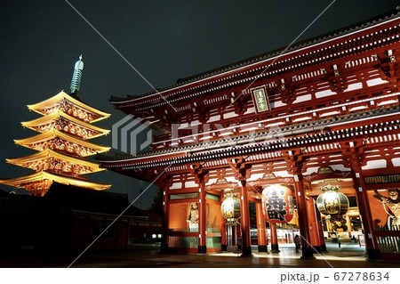 仲見世 浅草神社 浅草寺本堂 67278634