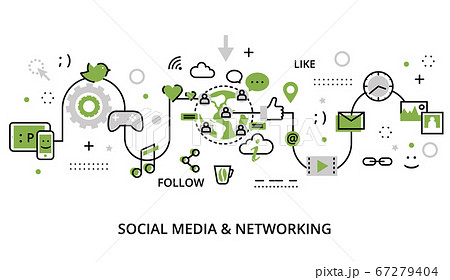 Greenery concept of social media Greenery concept of social media 67279404