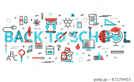 Concept of education with words back to school Concept of education with words back to school 67279453