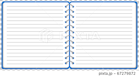 Ring notebook template illustration vector 67279872