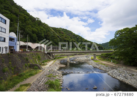 箱根の玄関口 箱根湯本の風景 箱根の玄関口 箱根湯本の風景 67279880