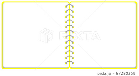 スケッチブック リングノート フレーム イラスト ベクター 67280259