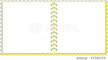 スケッチブック リングノート フレーム イラスト ベクター 67280259