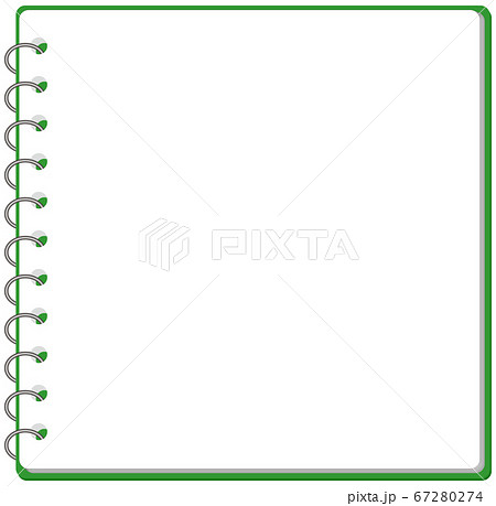 スケッチブック リングノート フレーム イラスト ベクターのイラスト素材