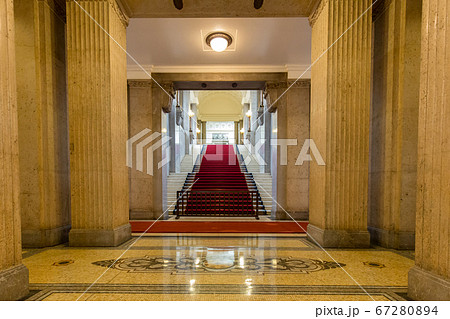 特別公開 国会議事堂 中央広間の大階段 東京都千代田区 の写真素材