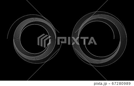 Spiral with gray lines different colors as dynamic 67280989