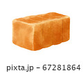 食パン1斤イラスト水彩風 67281864