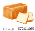 食パン(セット)イラスト水彩風 67281865