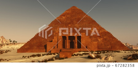 Beautiful natural background -African oasis 3d rendering 67282358