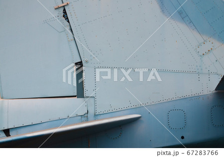 Dirty detailed texture of old fighter aircraft 67283766