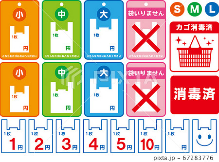 レジ袋有料化 便利なレジ周り資材セット レジ袋有料化 便利なレジ周り資材セット 67283776