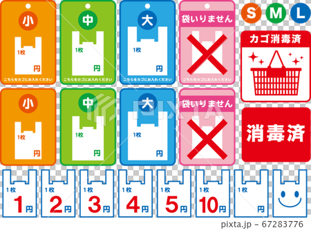 レジ袋有料化 便利なレジ周り資材セット レジ袋有料化 便利なレジ周り資材セット 67283776