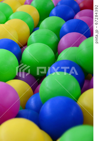 Swimming pool for fun and jumping in colored 67284392