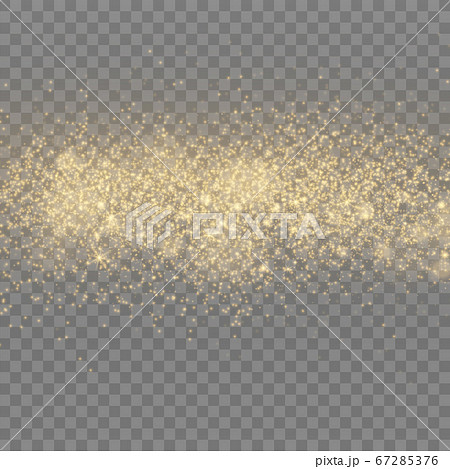 Yellow dust sparks. 67285376