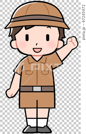探検家の男の子 67285972