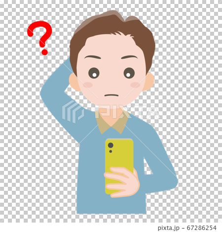 一個在看智能手機時想知道的人 67286254