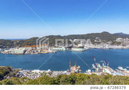 長崎県長崎市 造船の街 長崎の街並み 長崎県長崎市 造船の街 長崎の街並み 67286379