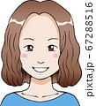 笑顔の女性 67288516