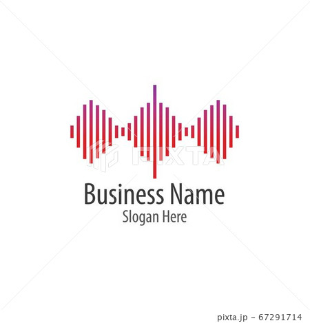 Sound waves vector illustration 67291714