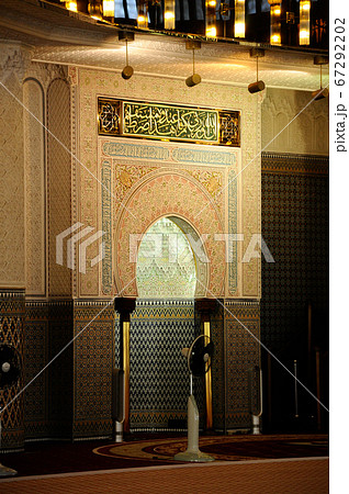 KUALA LUMPUR, MALAYSIA -FEBRUARY 2014: Malaysia National Mosque a.k.a Masjid Negara on February 15, 2014 at Kuala Lumpur, Malaysia. It was built in 1965 and has a capacity of 15,000 people 67292202