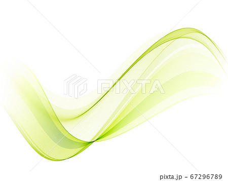Abstract background Green wave background Flow wave Vector 67296789