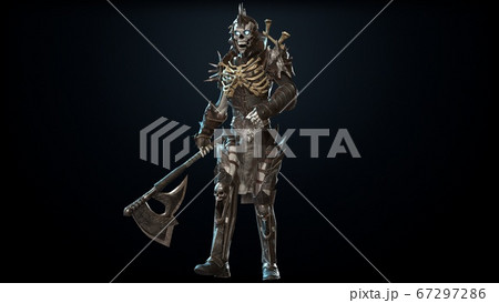 Skeleton, render 3D model on the background 67297286