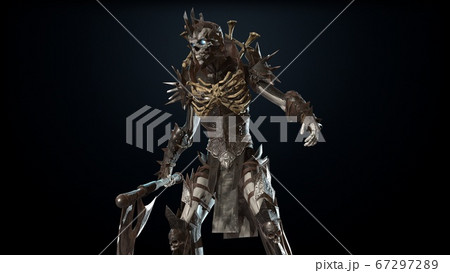 Skeleton, render 3D model on the background 67297289